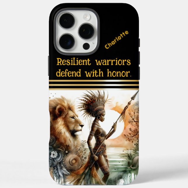 Brave warrior guards the calm river Case-Mate iPhone case (Back)
