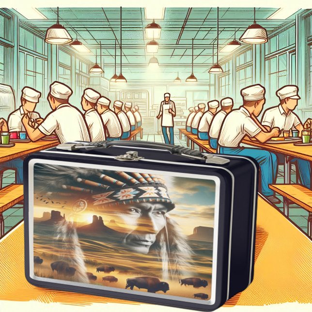 Brave Warrior Sunset Metal Lunch Box (Creator Uploaded)