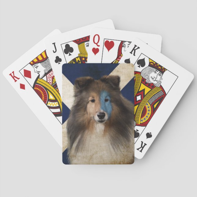 Braveheart Sheltie Playing Cards (Back)
