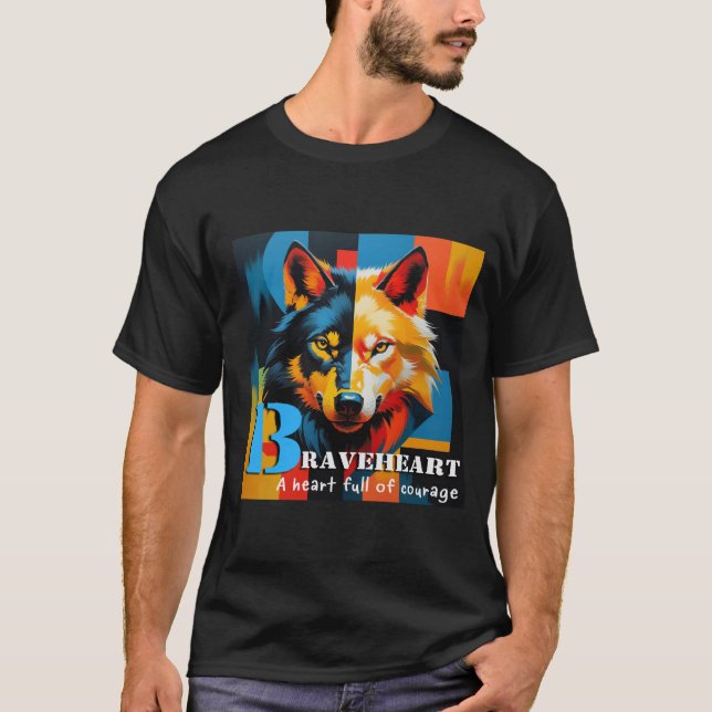 Braveheart Wolf T-Shirt (Front)