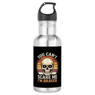 Braver Halloween Skull Retro Horror Design_1 532 Ml Water Bottle