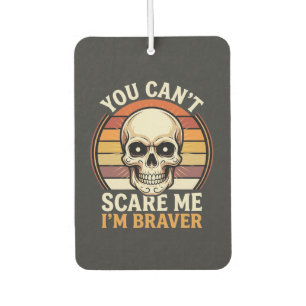 Braver Halloween Skull Retro Horror Design_1 Car Air Freshener