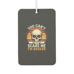 Braver Halloween Skull Retro Horror Design_1 Car Air Freshener