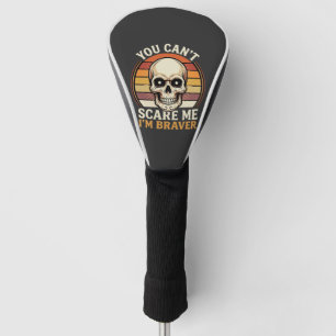 Braver Halloween Skull Retro Horror Design_1 Golf Head Cover