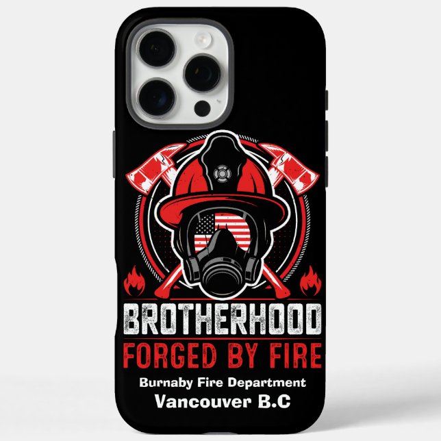 Bravery embodied in the firefighter’s gear at dawn Case-Mate iPhone case (Back)