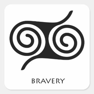 Bravery (Gyawu Atiko) Adinkra Symbol Sticker