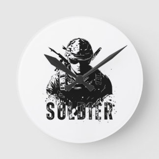 Bravery in Every Tick Round Clock