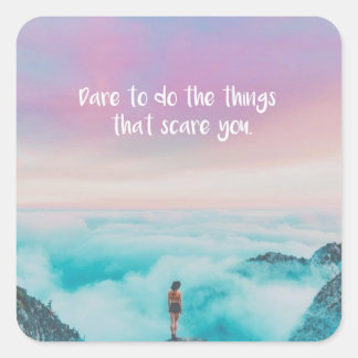 Bravery Square Sticker