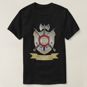 Bravest Dad in the Kingdom Crest T-Shirt
