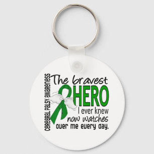 Bravest Hero I Ever Knew Cerebral Palsy Key Ring