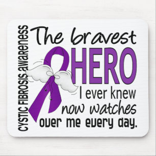 Bravest Hero I Ever Knew Cystic Fibrosis Mouse Mat