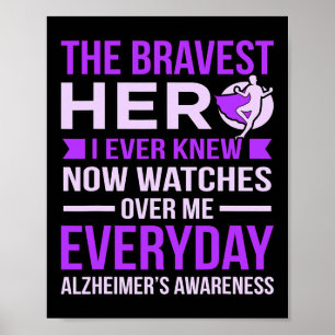 Bravest Hero Watches Over Me Heimerheimer's Awaren Poster