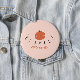 bravest little pumpkin childhood cancer sick kids 10 cm round badge