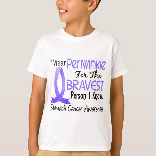 Bravest Person I Know Stomach Cancer T-Shirt (Front)