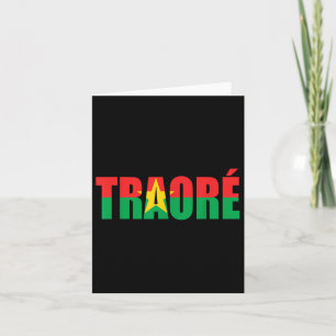 Bravo, Captain Ibrahim Traore ! Viva Burkina Faso Card