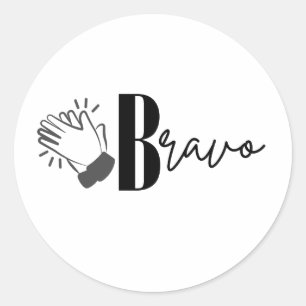 Bravo Classic Round Sticker