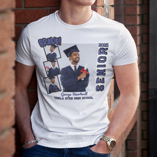 Bravo Senior 2025 Personalised Family Graduation T-Shirt