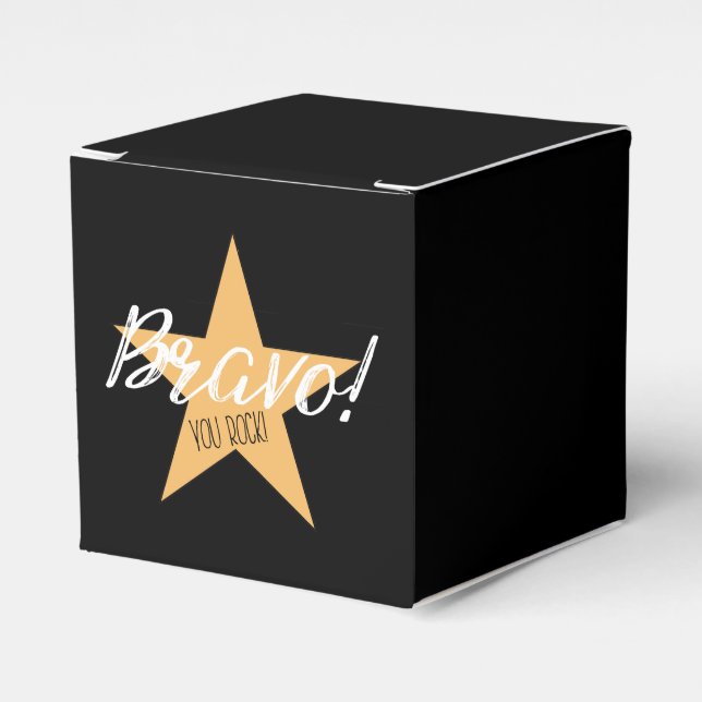 "BRAVO! YOU ROCK!" FAVOUR BOX (Front Side)