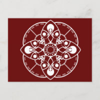 Braxie Mandala Postcard