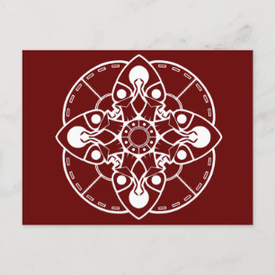 Braxie Mandala Postcard