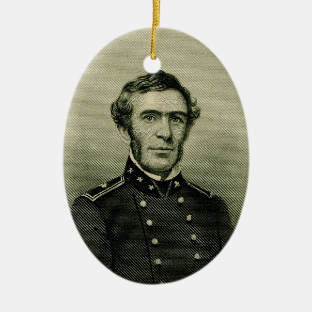 Braxton Bragg Ceramic Tree Decoration (Front)
