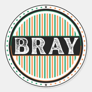 Bray City Pride Emblem – Irish Identity Classic Round Sticker