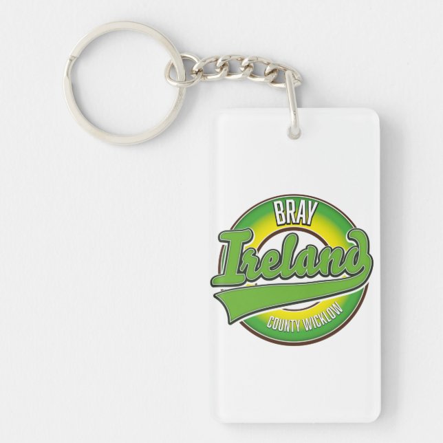 Bray County Wicklow Ireland. Key Ring (Front)
