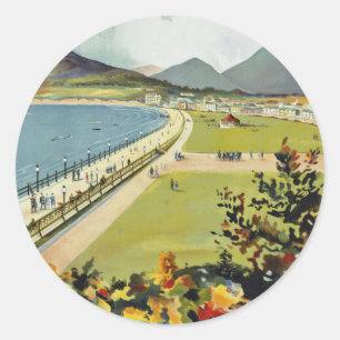 Bray ~ for better holidays classic round sticker