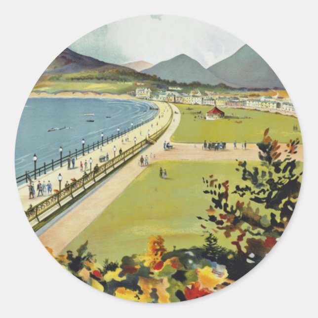 Bray ~ for better holidays classic round sticker (Front)