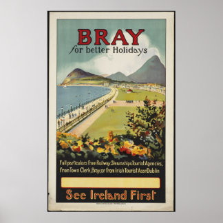 Bray Vintage Travel Poster Ad Retro Prints