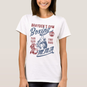 Brayden's Gym Boxing Mma Retro Design For The Name T-Shirt