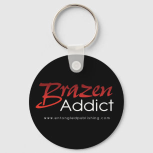 Brazen Addict - key chain - BLACK