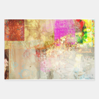 Brazen and Crystal Wrapping Paper Sheet