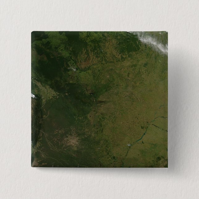 Brazil 15 Cm Square Badge (Front)