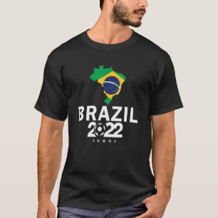 Brazil 2022 Soccer Brazilian Flag Football T-Shirt