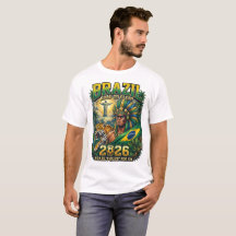 Brazil 2026 Personalised Football Fan T-Shirt