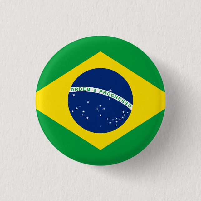 Brazil 3 Cm Round Badge (Front)
