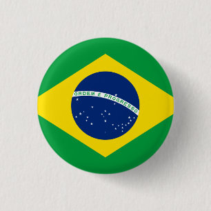 Brazil 3 Cm Round Badge