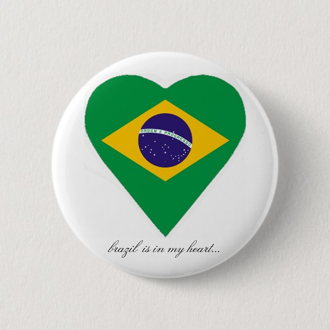 BRAZIL 6 CM ROUND BADGE (Front)