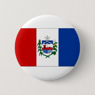 Brazil Alagoas Flag 6 Cm Round Badge