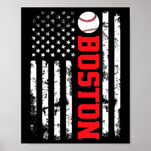 Brazil American Flag Heart Brazilian American Love Poster