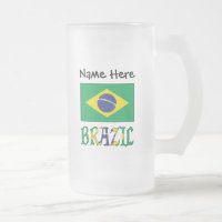 Brazil and Brazilian Flag with Your Name