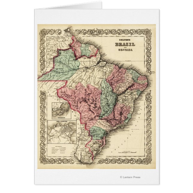 Brazil and GuayanaPanoramic MapBrazil (Front)