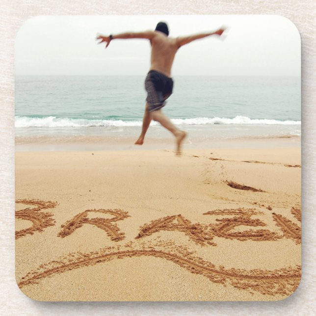 BRAZIL. Barechest man wearing a swimming suit Coaster (Front)