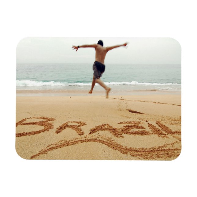 BRAZIL. Barechest man wearing a swimming suit Magnet (Horizontal)