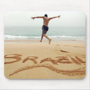 BRAZIL. Barechest man wearing a swimming suit Mouse Mat