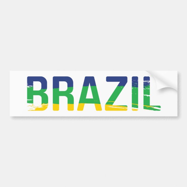 BRAZIL - Brasil Bumper Sticker (Front)