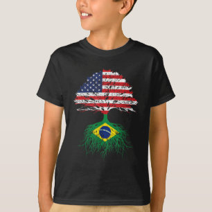 Brazil Brasil Roots American Grown For Men Women K T-Shirt