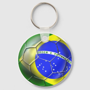Brazil Brasil world football Brazilian soccer Key Ring
