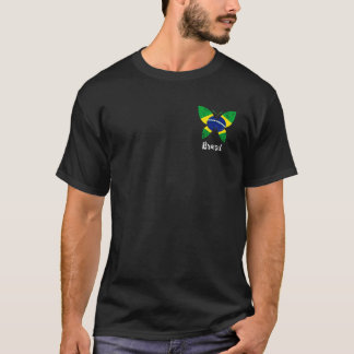 Brazil Brasileiro Butterfly Brazilian Flag Brazili T-Shirt